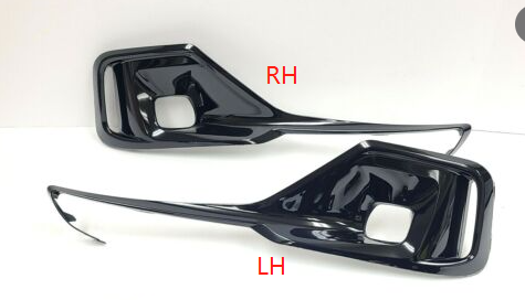 FOG LIGHT BEZEL LH; PAINTED GLOSS BLACK; SEDAN/HYB 2021-2022
